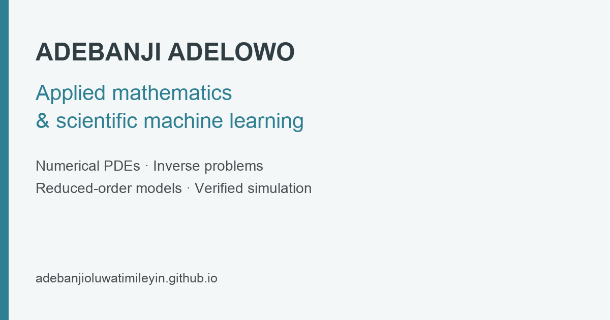 Background Maching Learning Adebanji Adelowo | Machine Learning & Applied Mathematics